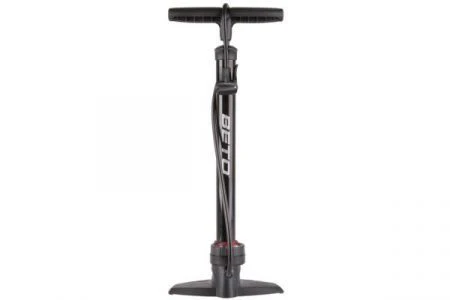 Beto steel 11/160 S floor pump with gauge - black