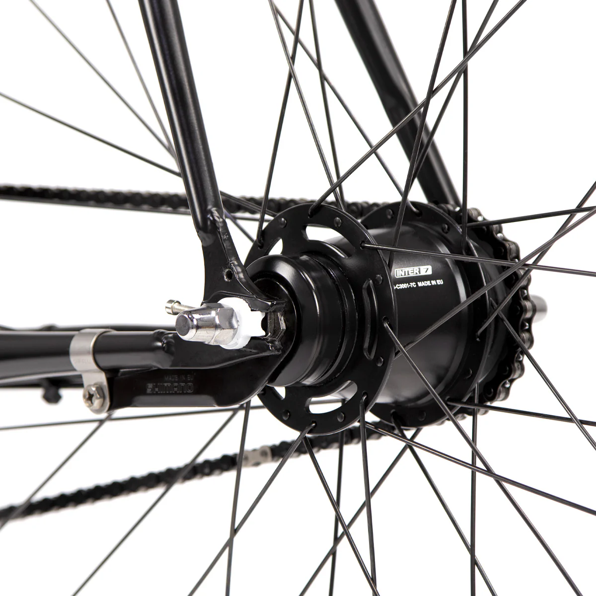 Nero Classic Geared Bicycle - Black - Image 9