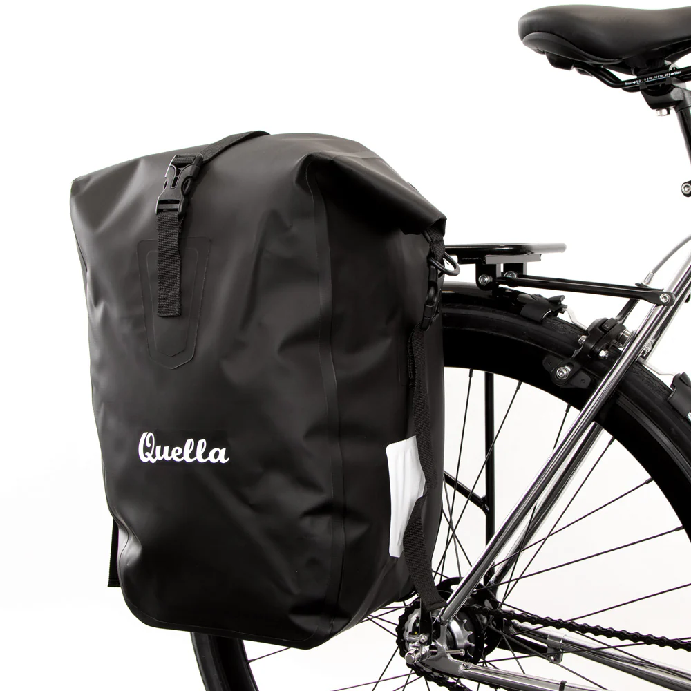 Quella Black Pannier Bag - Image 12