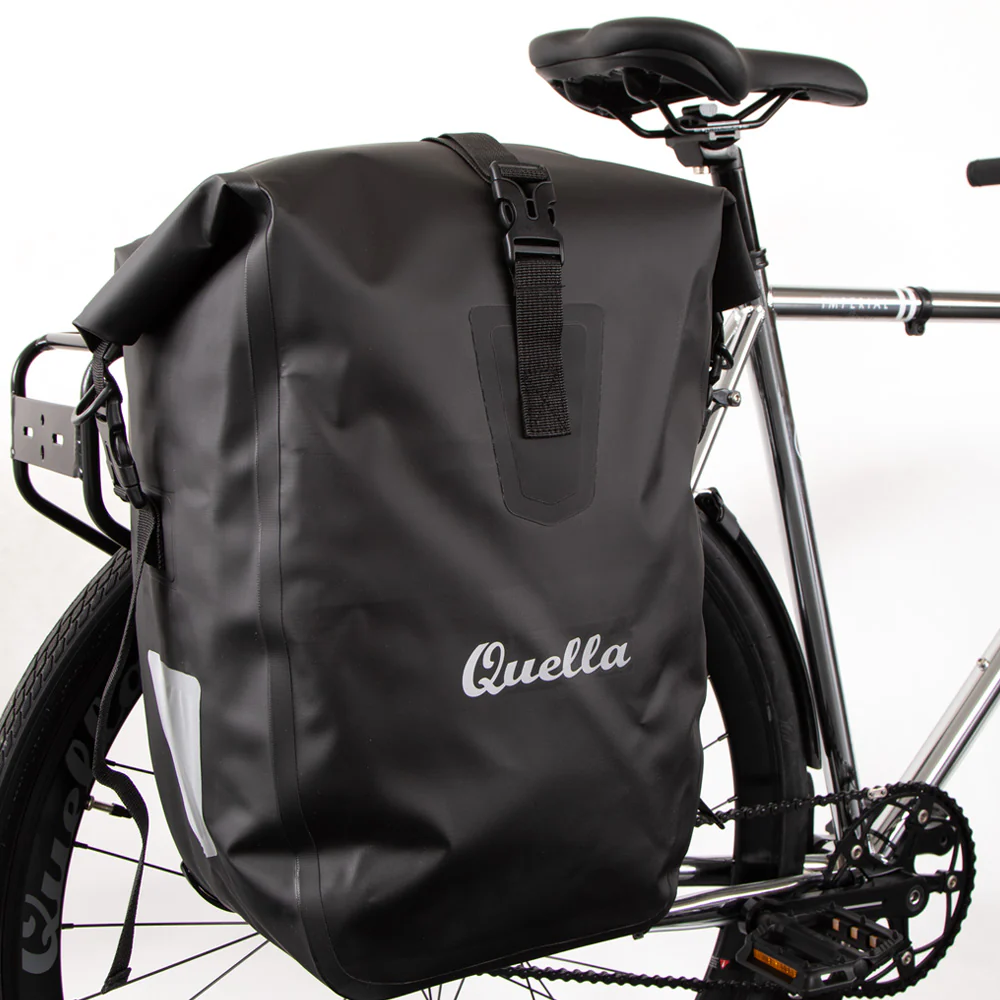 Quella Black Pannier Bag - Image 13
