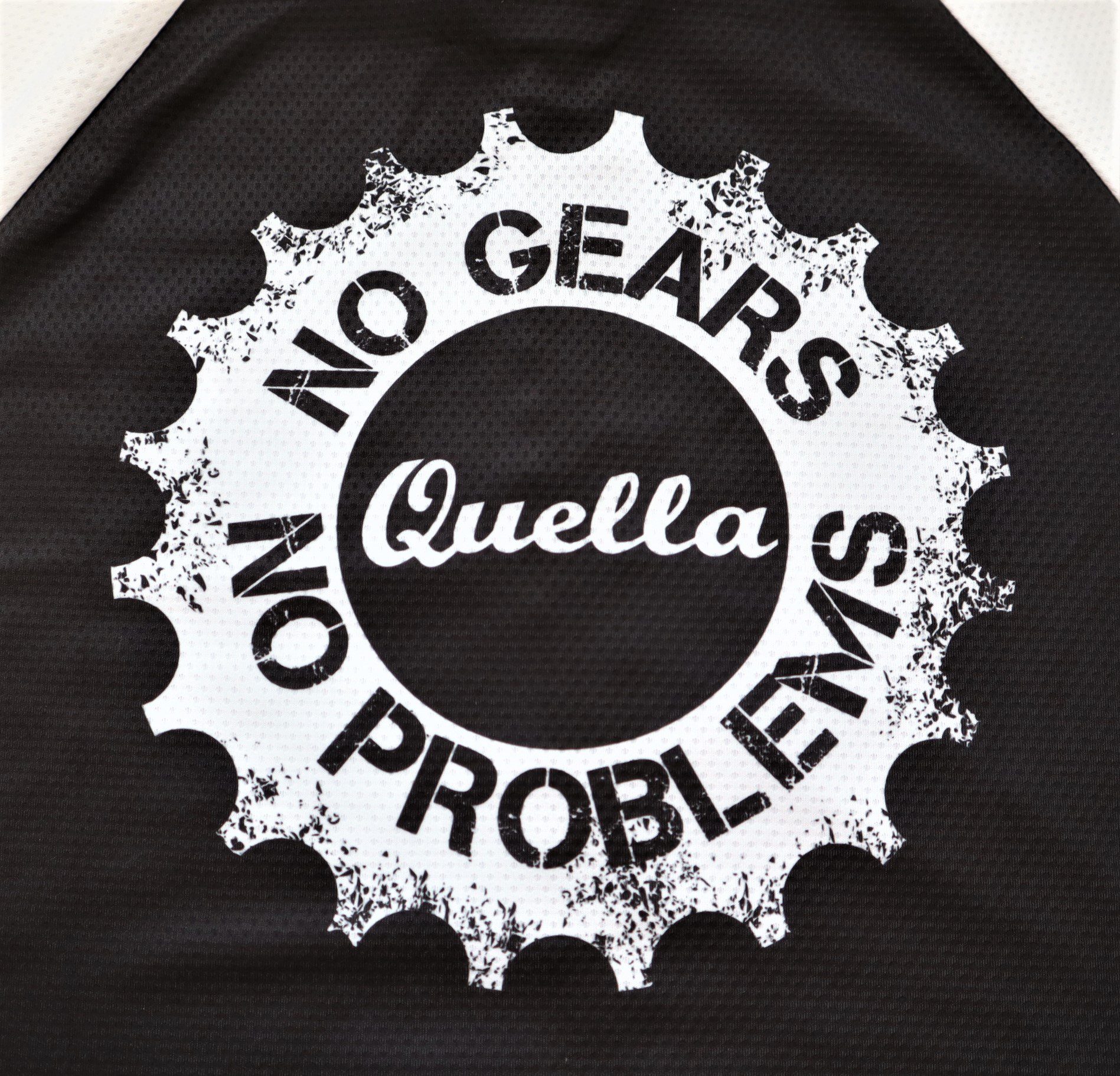 Quella 'No Gears, No Problems' Short Sleeve Cycling Jersey - Image 4