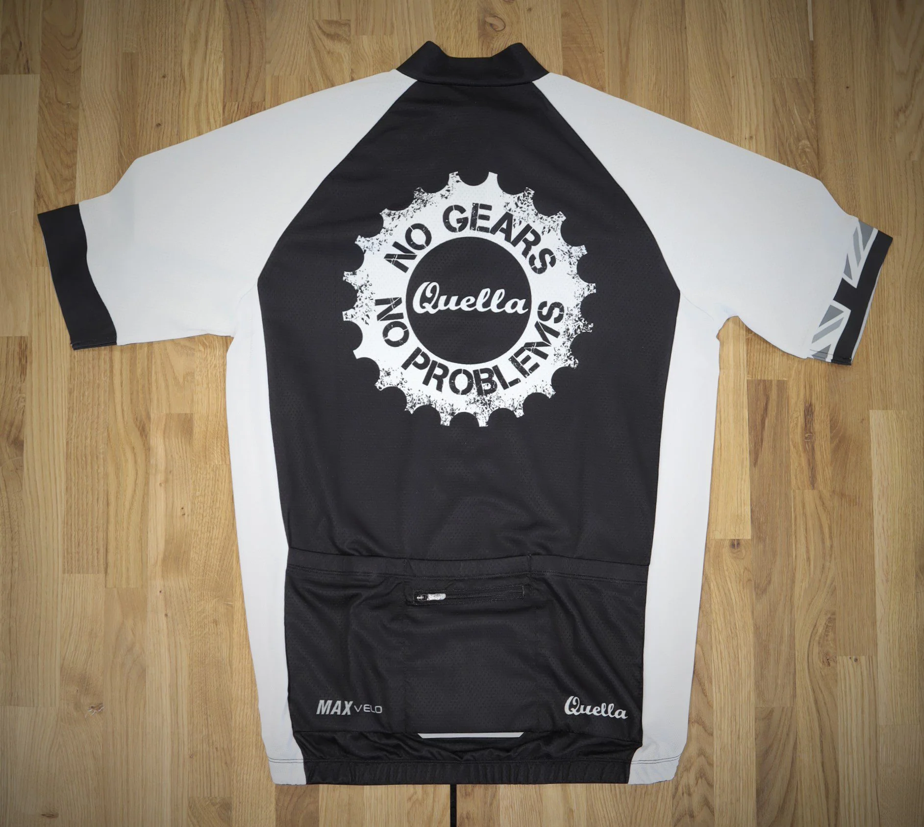 Quella 'No Gears, No Problems' Short Sleeve Cycling Jersey - Image 5