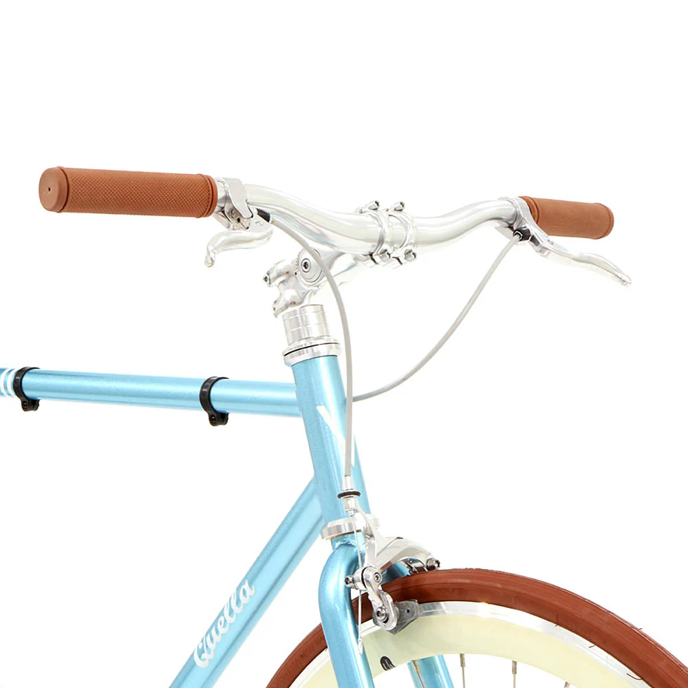 Varsity Cambridge Classic Electric Bicycle - Cream - Image 5