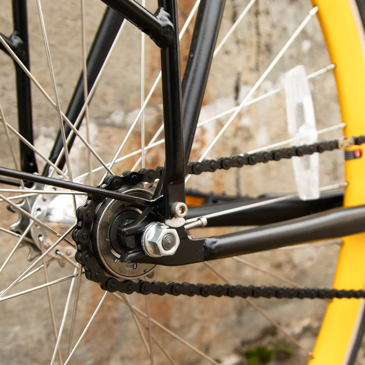 Nero Courier Yellow 61 cm Single Speed bicycle (BHQ0088) - Image 7